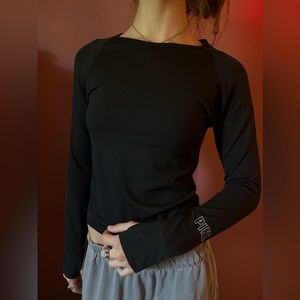 PINK ACTIVE Workout Long sleeve, black, size L